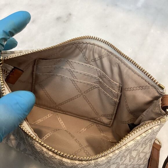 Michael Kors Saffiano Leather Signature Logo Mini Bag - Picture 15 of 16